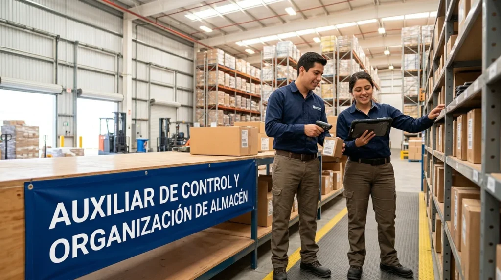 Auxiliar de Control y Organización de Almacén