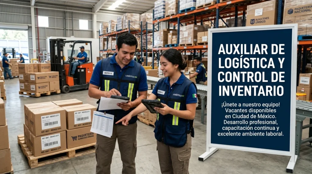 Auxiliar de Logística y Control de Inventario