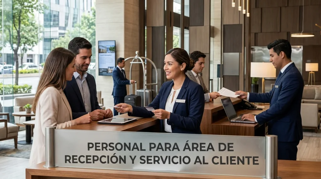 Personal para Área de Recepción y Servicio al Cliente